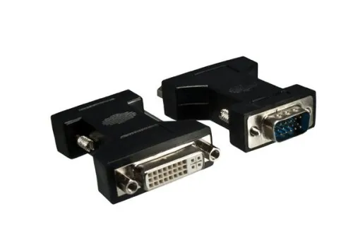DINIC Monitor Adapter VGA Stecker auf DVI-I Buchse schwarz